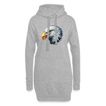 Aigle - Sweat-shirt à capuche long Femme - gris chiné - Devant