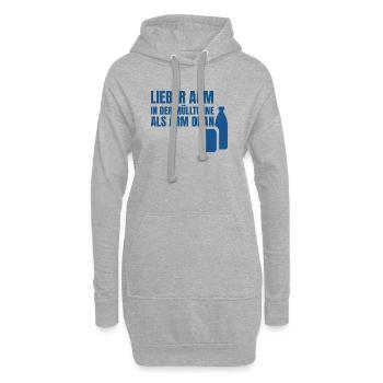 Sarcasme de collectionneur de gages : t-shirt de parole drôle - Sweat-shirt à capuche long Femme - gris chiné - Devant