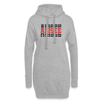 Alisee t-shirt t-shirt gift idea stacked text - Hoodie Dress - heather grey - Front