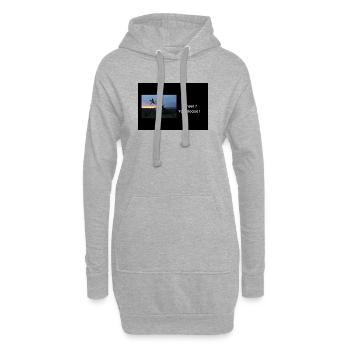 Streetwear Sunset ?Yes Please ! - Sweat-shirt à capuche long Femme - gris chiné - Devant