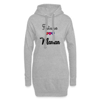 WERDENDE MAMA - Hoodie-Kleid - Grau meliert - Vorne