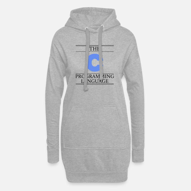The C Programming Language - Hoodie Dress - heather grey