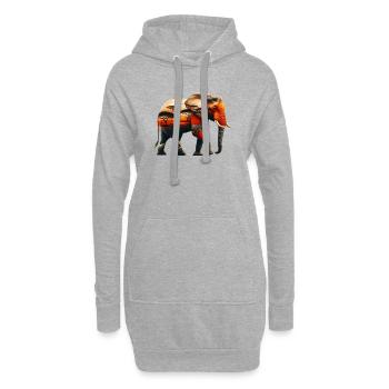 Elefant - Hoodie-Kleid - Grau meliert - Vorne