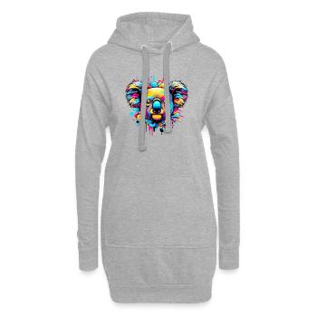 Koala - Hoodie-Kleid - Grau meliert - Vorne