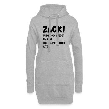 GEBURTSTAG - ÄLTER WERDEN - Hoodie-Kleid - Grau meliert - Vorne