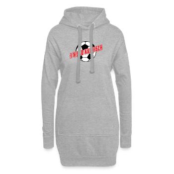 i wead narrisch-ich wird wahnsinnig,EM Autriche - Sweat-shirt à capuche long Femme - gris chiné - Devant