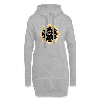Gute Besserung Opa - Heilung - Hoodie-Kleid - Grau meliert - Vorne