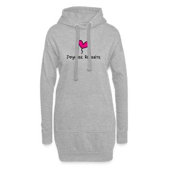 RETRAITE. RETRAITE. RETRAITEE. SENIOR. MAMIE. PAPY - Sweat-shirt à capuche long Femme - gris chiné - Devant