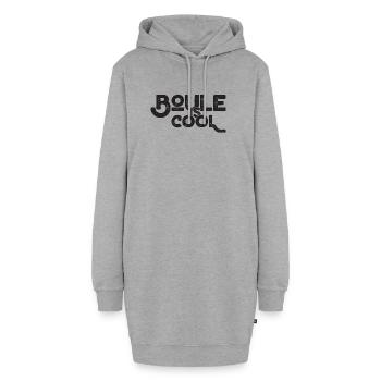 Boule is cool! Bouler Outfit Boule Kugeln - Hoodie-Kleid - Grau meliert - Vorne