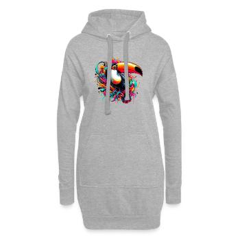 Tukan - Hoodie-Kleid - Grau meliert - Vorne