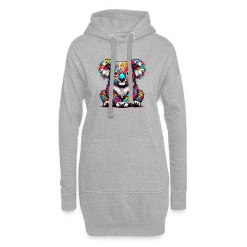 Koala - Hoodie-Kleid - Grau meliert - Vorne