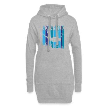 Aquaholic - Hoodie-Kleid - Grau meliert - Vorne