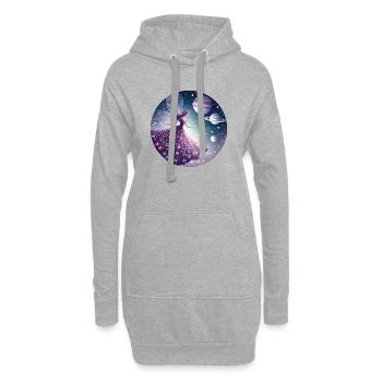 Fee der Wünsche - Hoodie-Kleid - Grau meliert - Vorne
