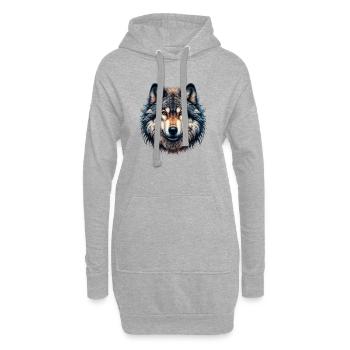 Wolf - Hoodie-Kleid - Grau meliert - Vorne