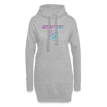 Vertrau mir, meine Mama ist Wissenschaftlerin - Hoodie-Kleid - Grau meliert - Vorne