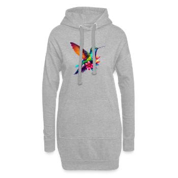 Kolibri - Hoodie-Kleid - Grau meliert - Vorne