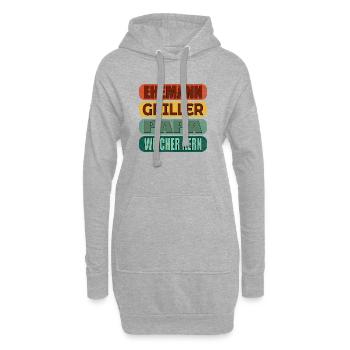 VATERTAG PAPA GRILLEN EHEMANN - Hoodie-Kleid - Grau meliert - Vorne