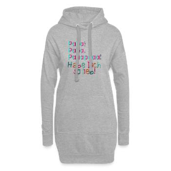 VATERTAG PAPA KIND - VATER LIEB HABEN - Hoodie-Kleid - Grau meliert - Vorne