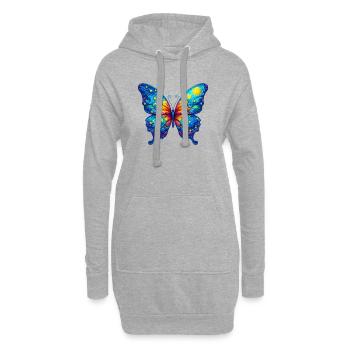 Van Gogh Schmetterling - Hoodie-Kleid - Grau meliert - Vorne