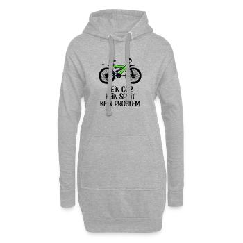 Déclaration sur la campagne de stockage d’énergie pour vélos - Sweat-shirt à capuche long Femme - gris chiné - Devant
