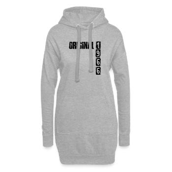Millésime 1966 - Sweat-shirt à capuche long Femme - gris chiné - Devant