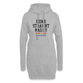 LGBT Pride Month - Hetero zu sein war meine Phase - Hoodie-Kleid - Grau meliert - Vorne