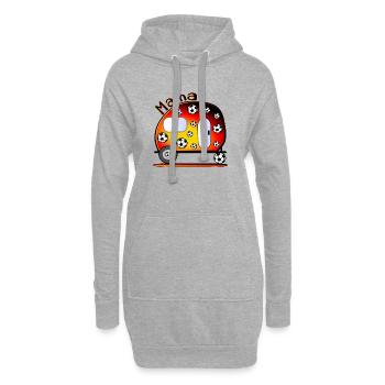 DEUTSCHLAND CAMPING - FUßBALL MAMA - Hoodie-Kleid - Grau meliert - Vorne