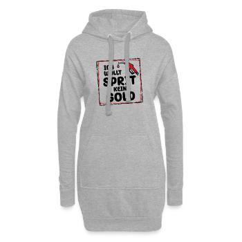 Ravitaillement en carburant de pompe à carburant diesel à essence de station-service d’énergie - Sweat-shirt à capuche long Femme - gris chiné - Devant