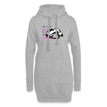 Ich bin schwul und es wird wieder passieren - Hoodie-Kleid - Grau meliert - Vorne