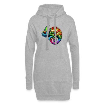 Chamäleon - Hoodie-Kleid - Grau meliert - Vorne