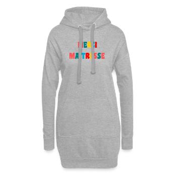 GELIEBTE. VIELEN DANK. DANKE HERRIN - Hoodie-Kleid - Grau meliert - Vorne