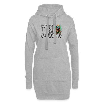Tiki Krieger Kollektion - Hoodie-Kleid - Grau meliert - Vorne