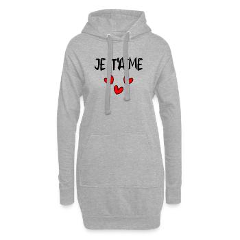 FROHER VATERTAG. PAPA. VATERTAG. VATER - Hoodie-Kleid - Grau meliert - Vorne