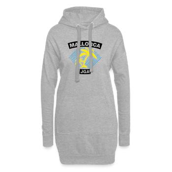 Mallorca – JGA unter Palmen - Hoodie-Kleid - Grau meliert - Vorne