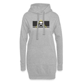 pirate pyramid festival - Hoodie Dress - heather grey - Front