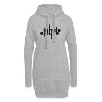 INHALE - EXHALE - Hoodie-Kleid - Grau meliert - Vorne