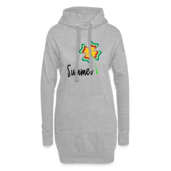 FEIERTAG. FROHE FEIERTAGE. GELIEBTE. MEISTER. LEHRER - Hoodie-Kleid - Grau meliert - Vorne