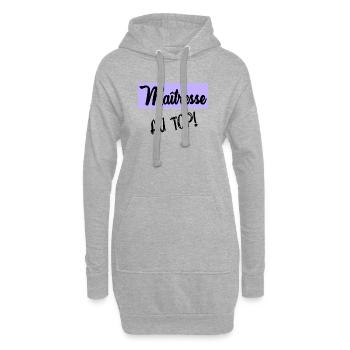 GELIEBTE. VIELEN DANK. DANKE HERRIN - Hoodie-Kleid - Grau meliert - Vorne