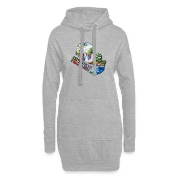 Aquarell Landkarte Paraguay - Hoodie-Kleid - Grau meliert - Vorne