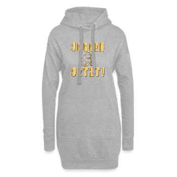 MOTIVATION LAUFEN - JOGGEN SPORT - Hoodie-Kleid - Grau meliert - Vorne