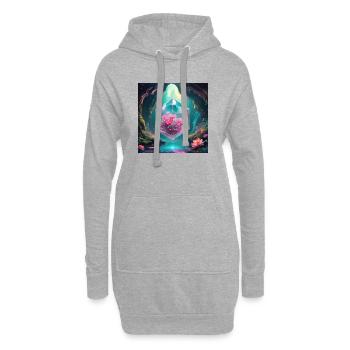 Magic Cave - Hoodie-Kleid - Grau meliert - Vorne