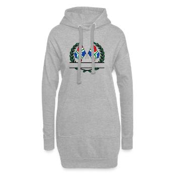 Flaggen Provinz Groningen Lorbeerkranz Banner - Hoodie-Kleid - Grau meliert - Vorne