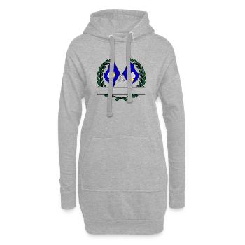 Flags Brussels Capital Region banner - Hoodie Dress - heather grey - Front