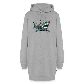 Hai - Hoodie-Kleid - Grau meliert - Vorne