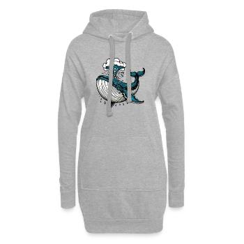 Wal - Hoodie-Kleid - Grau meliert - Vorne