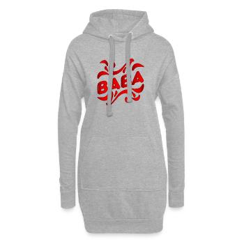 Turkish Father BABA - Turkey Türkiye - Hoodie Dress - heather grey - Front