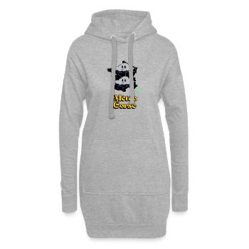 Météo Corse - Sweat-shirt à capuche long Femme - gris chiné - Devant