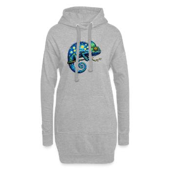 Chamäleon - Hoodie-Kleid - Grau meliert - Vorne