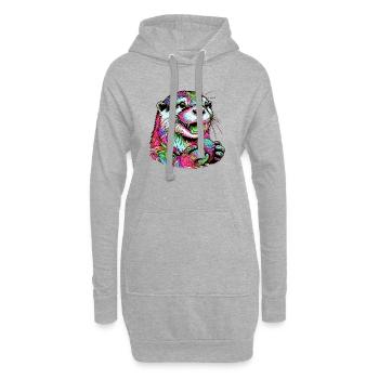 Otter - Hoodie-Kleid - Grau meliert - Vorne