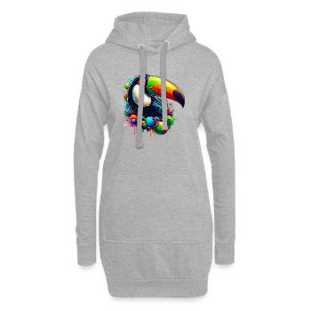 Tukan - Hoodie-Kleid - Grau meliert - Vorne